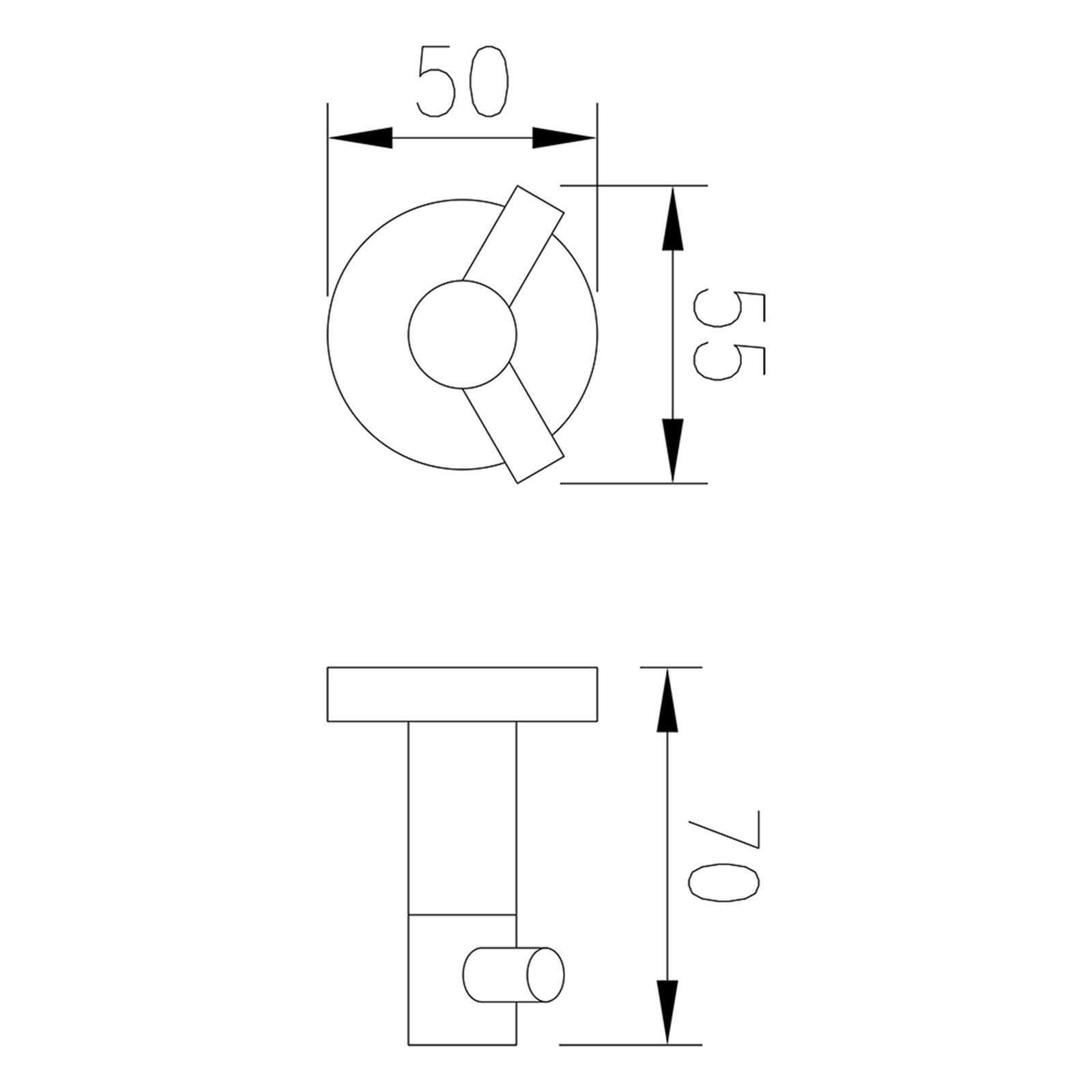 Set de Ducha Toallero Ganchos, Ganchos de Toalla de Pared Cepillados, Acero Inoxidable Abrigo Gancho, Ronda Baño Percha Albornoz para Dormitorio Cocina Hotel Piscina (4 Pack)