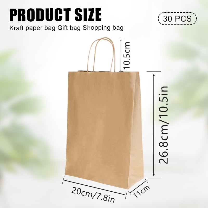 BORSE REGALO DI CARTA KRAFT + MANIGLIE NATALE FESTA - Foto 8