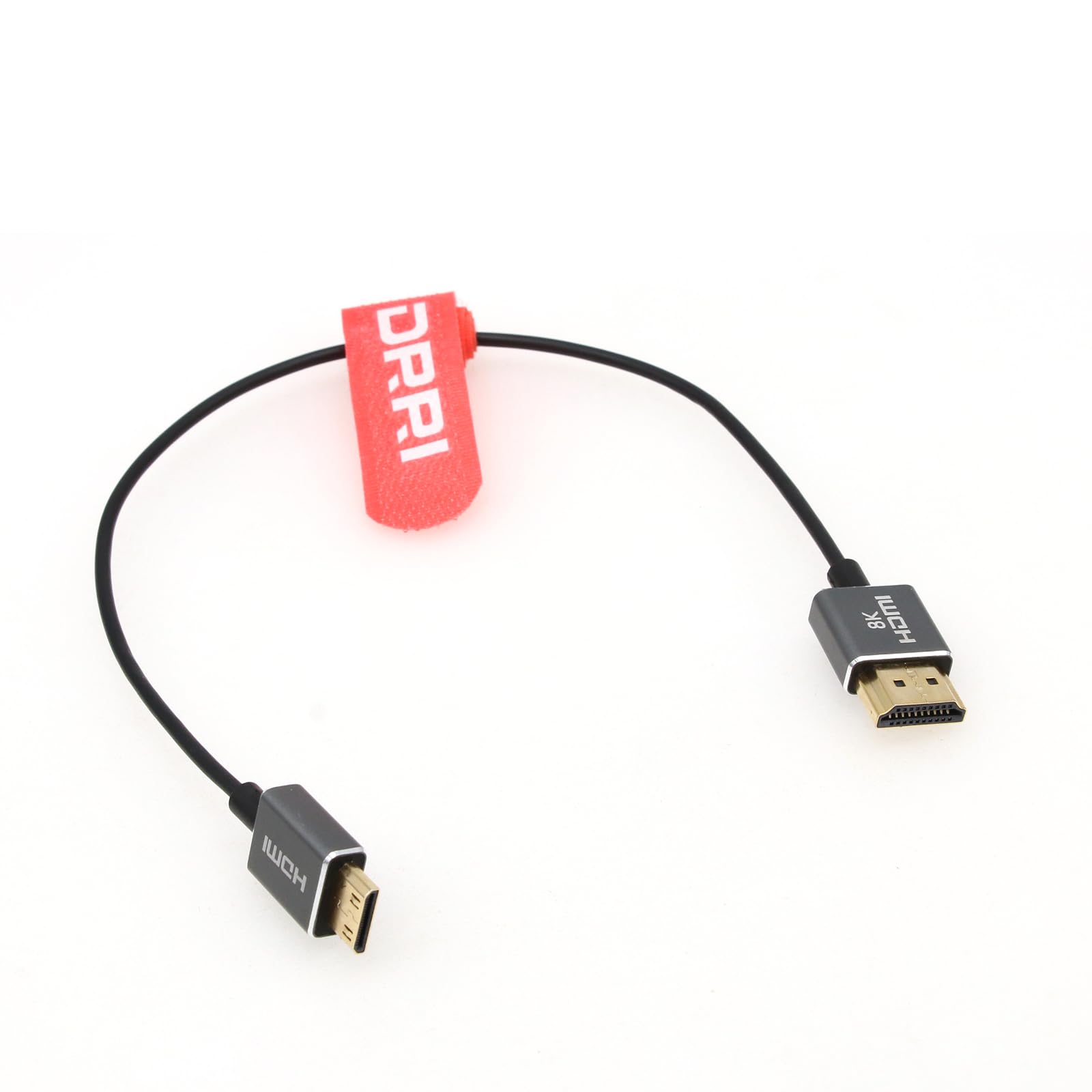 DRRI High-Speed 8K@60Hz 4K@120Hz Mini HDMI to Full HDMI 2.1 Thin Cable for Sony F55 A7S3 A74 Nikon Z5 Z6 Z7 BMPCC4k to Atomos Ninja Monitor - Image 3