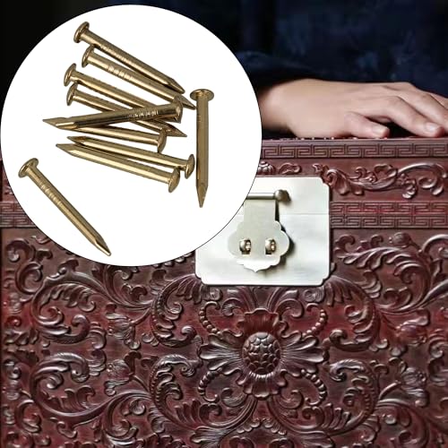 200 Piezas Clavos de Aleación de Cobre para Decoración y Muebles 0.59"x0.12" miniatura 4