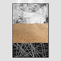 SIGNWIN Framed Canvas Wall Art Color Block Canvas Prints Home Artwork Decoration for Living Room,Bedroom - 16