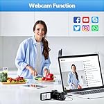 4K Video Camera Camcorder 42MP YouTube Vlogging Camera 18X Digital Zoom Webcam 3.0 Inch 270 Degree Rotation Screen Camcorders with 32G SD Card and 2 Batteries Recording While Charging - Image 3