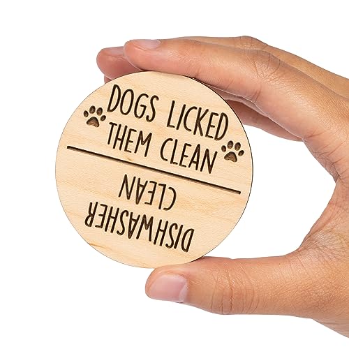 Imán decorativo para lavavajillas de madera con diseño de perro miniatura 7