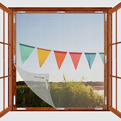BKSAI Mosquitera para ventana con imán sin agujeros Cover