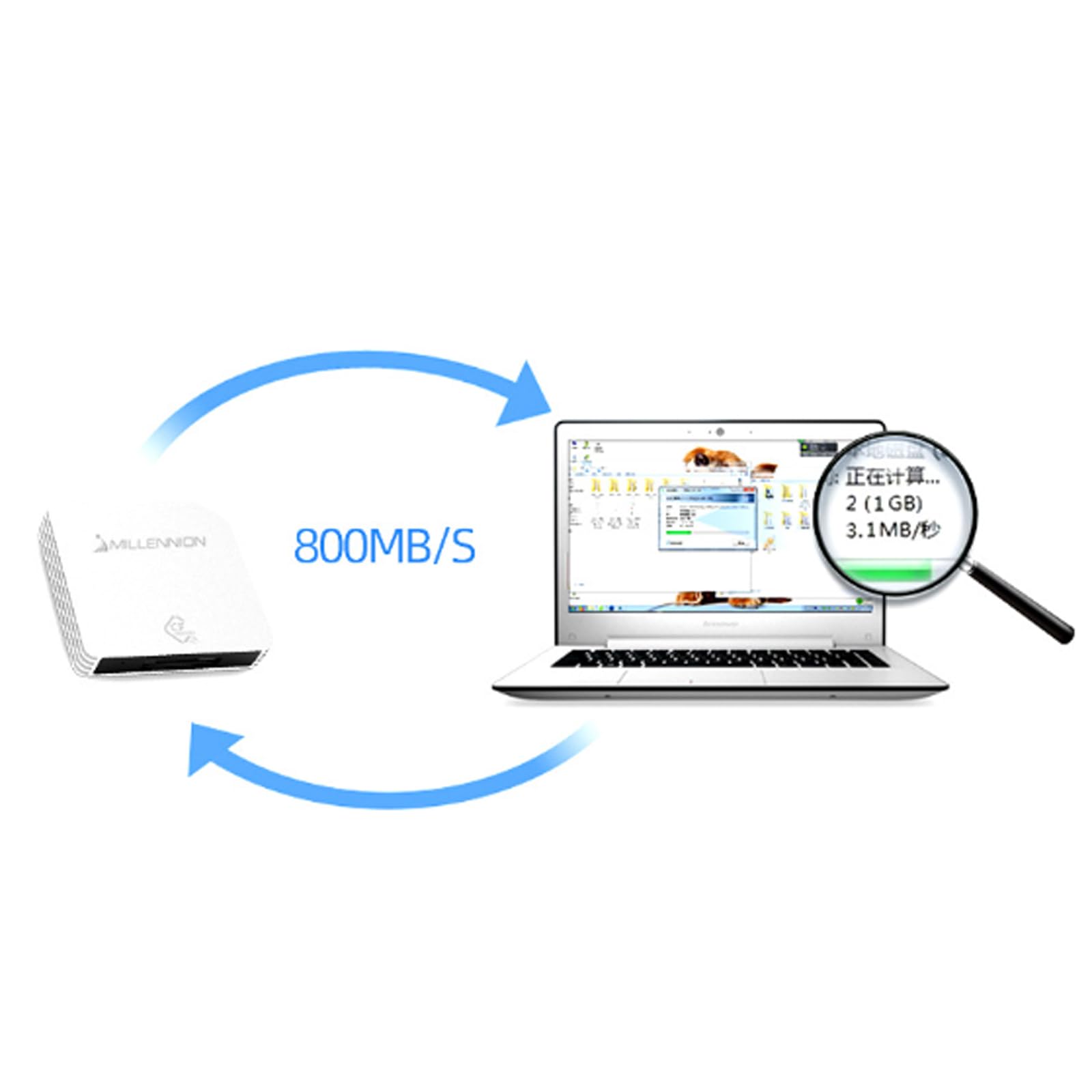 Szybki czytnik kart USB USB3.1 Express do komputerów stacjonarnych wydajny transfer plików USB 3.1GEN2 10G stop aluminium