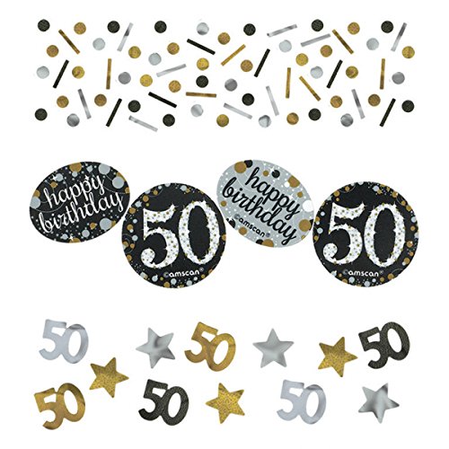 33-teiliges Deko-Set Für Den 50. Geburtstag – Magenta Sparkling Mit Tischdecke, Centerpiece & Mehr