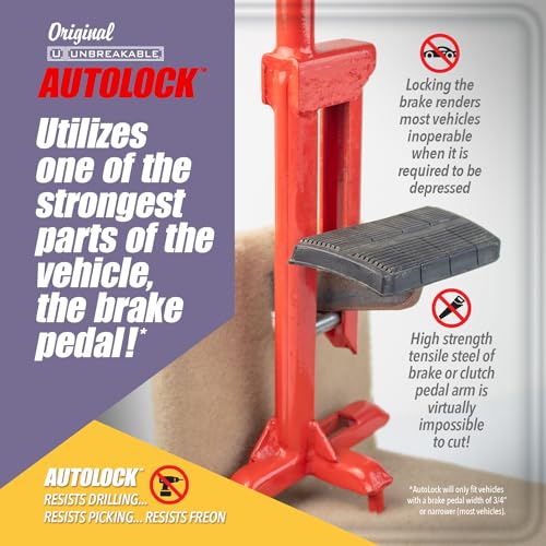The Original Unbreakable Autolock Brake Pedal Lock