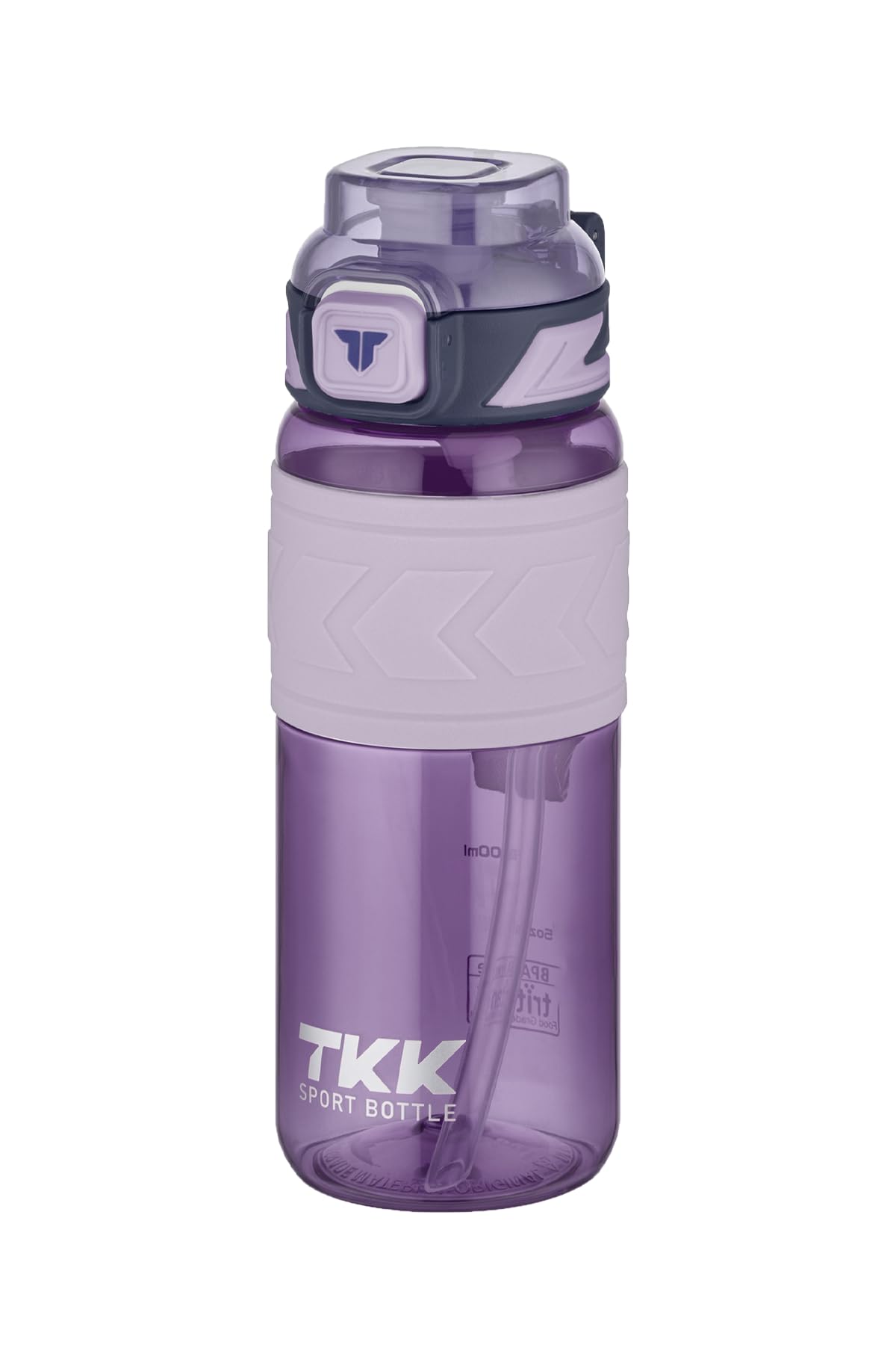 Vagonlife TKK 600 ML Çift Kullanım Pipetli/Rahat içim Bpa İçermeyen Tritan Su Matarası TKK600ML1019 Mor