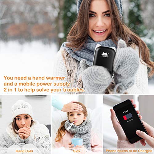 VEIERSIA Scaldamani Portatile Ricaricabile Power