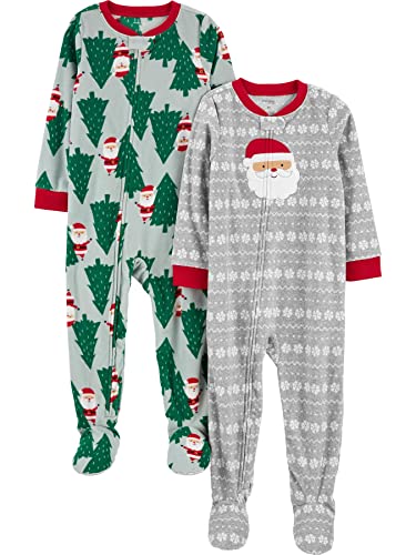 Simple Joys by Carter's Kids' Holiday Loose-fit Flame Resistant Fleece Footed Pajamas