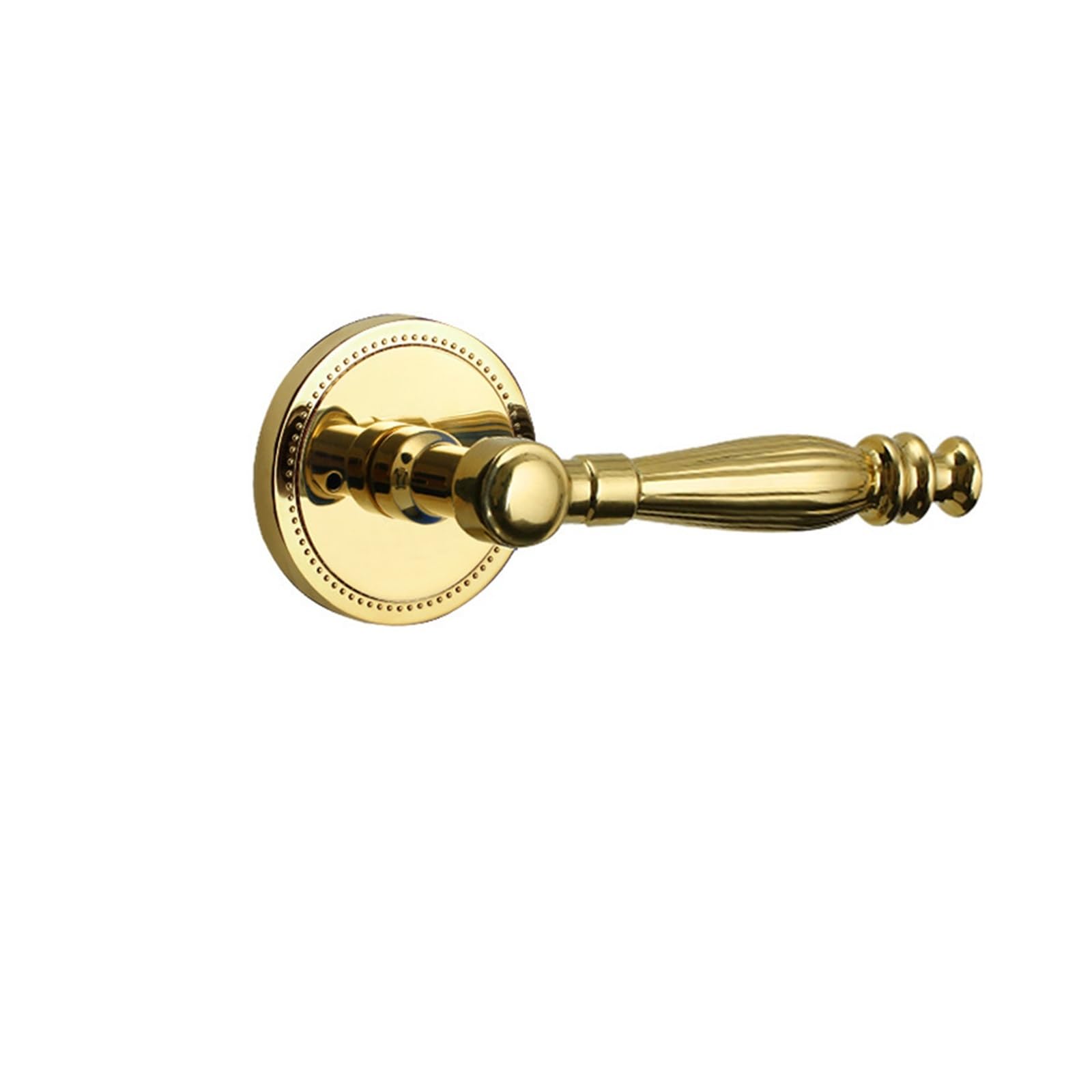 Serrure de porte intérieure magnétique réversible couleur argent brillant pour chambre à coucher