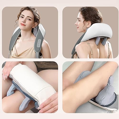 Massageador Shiatsu Goletsure para Pescoço e Ombros com Calor – Alívio Instantâneo de Tensões Muscul