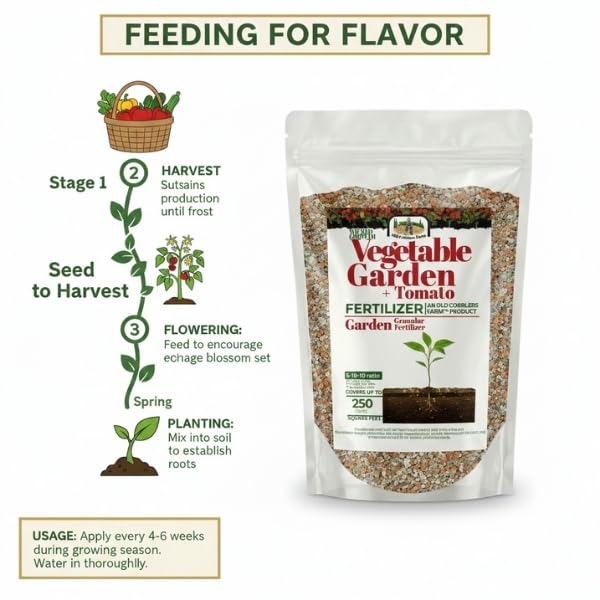 Old Cobblers Farm™ Wicked Growth Garden & Tomato Fertilizer - Plant Growth, Seed Development, Root Development (5 lbs | 10 lbs | 15 lbs | 20 lbs) (5 lbs)