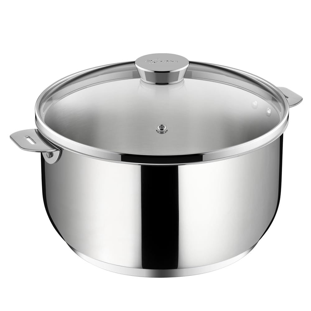 Lagostina Salvaspazio+, faitout 26 cm inox, couvercle inclus