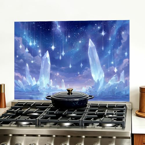 Image of Crystal Fantasy Kitchen Backsplash Peel and Stick, 35.4x23.6 in