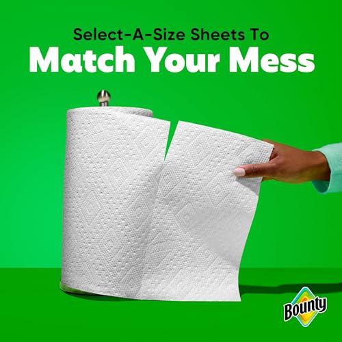 Image of Bounty Select-A-Size Paper Towels, White, 6 Mega Rolls = 24 Regular Rolls