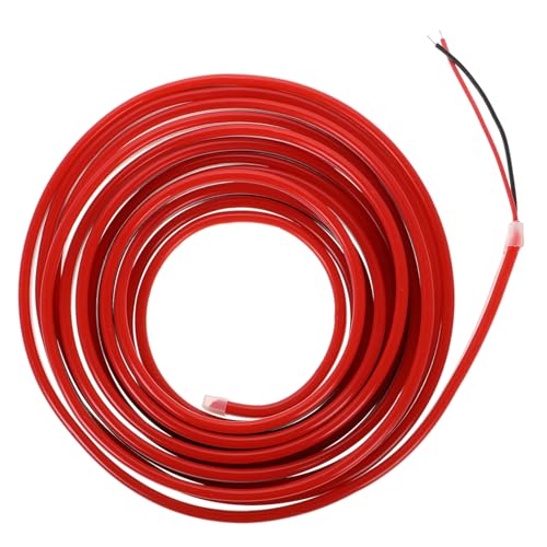 Tira de luz LED de silicona flexible TEHAUX 12V roja miniatura 1