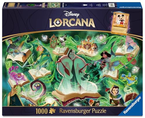 Ravensburger Disney Lorcana Glimmers of the Realm: Emerald 1000 piece Jigsaw Puzzle for Adults and Kids Age 12 Years Up - Image 2