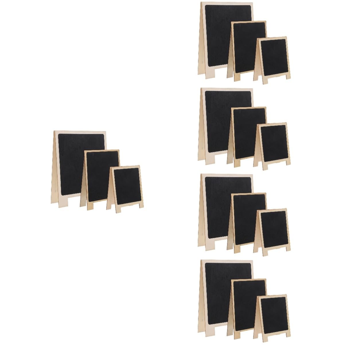 Lurrose 15stücke Teiliges Kleine Doppelseitige Schiefertafel Für Freistehende Mini-kreidetafeln Für Tischdekoration Beschriftungen Und Besondere Anlässe