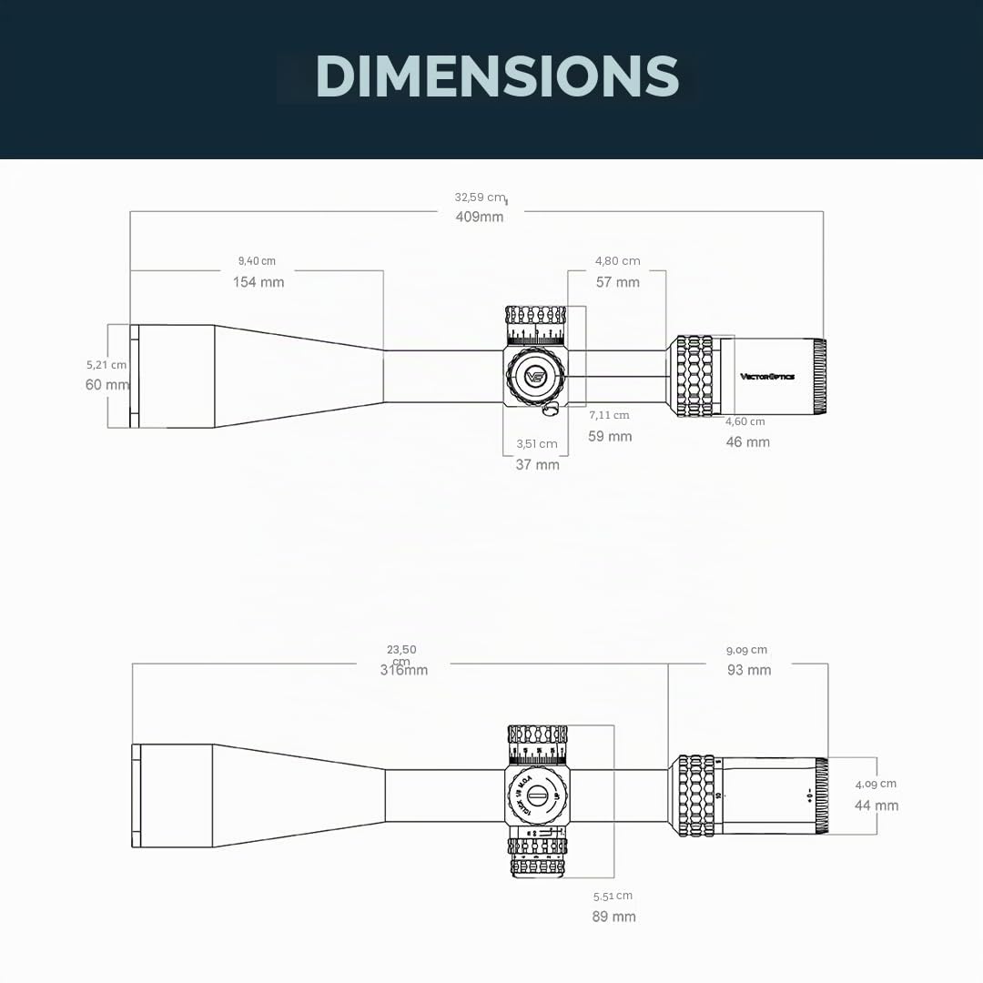 Vector Optics SCOL-58 Sentinel-X Pro10-40x50 SFP Lunette de visée spécialement conçue pour les prises de vue Benchrest de 25 m
