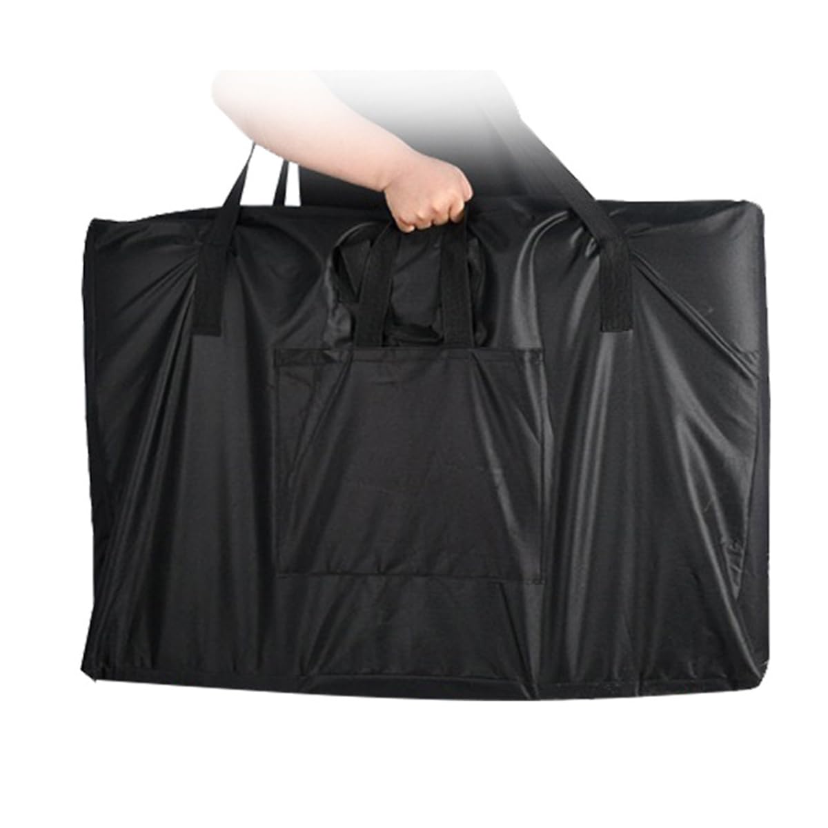 Bolsa de transporte para cama de masaje plegable, impermeable, tela Oxford 600D, portátil, para mesa de spa, bolso de hombro para cama de masaje, 90 x 62 x 18 cm (negro)