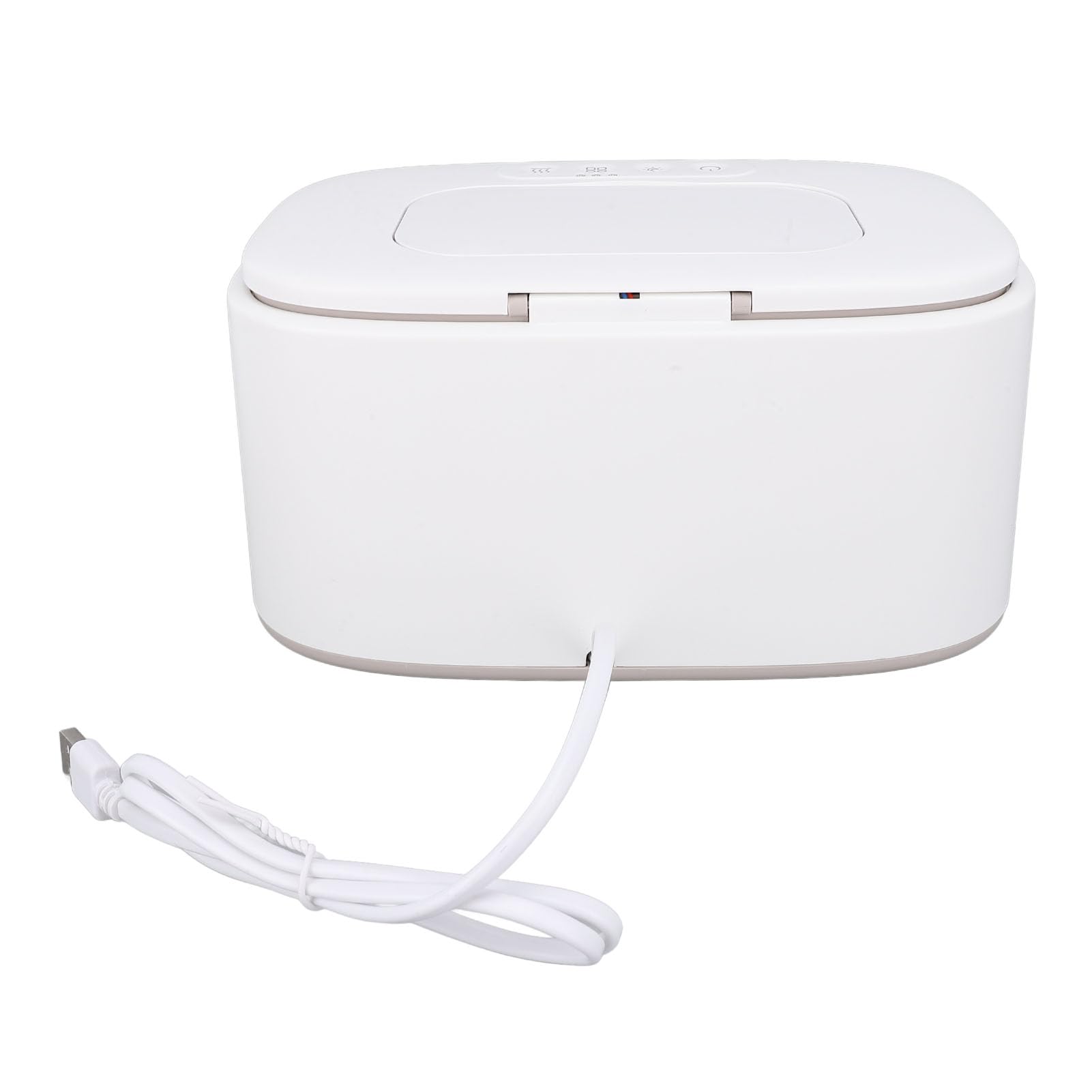 Chauffe-lingettes pour bébé, 3 Modes de Contrôle de la Température, Veilleuse Douce, Distributeur de Lingettes Humides pour bébé de Grande capacité, Chauffe- Portable avec Facile à Nettoyer
