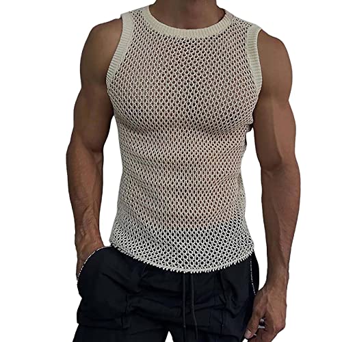 Gilets tricotés pour homme contre la chaleur estivale avec maille respirante
