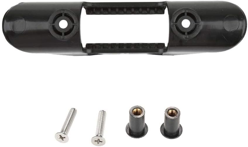 1 Kit Black Plastic Marine Kayak Paddle Clip Holder Paddle Oars Keeper Canoe Boat Deck Mount Fishing Accessories with Screws