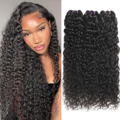 Beauty Queen Wet and Wavy Human Hair Bundles 22 22...