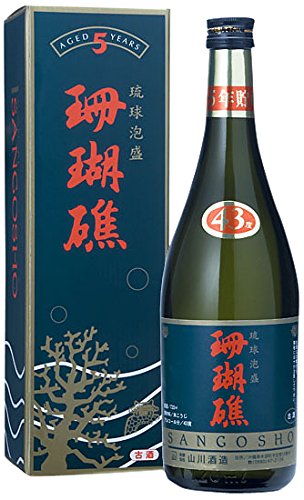 Amazon.co.jp: 珊瑚礁 古酒 5年 43度 720ml [ 焼酎 沖縄県 ] : 食品