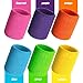 Bememo 12 Pcs Neon Sweatbands Wristband Sweat Wrist Band Competitions Absorbent Sweatbands for Men Women, for Sports, Running(3.15
