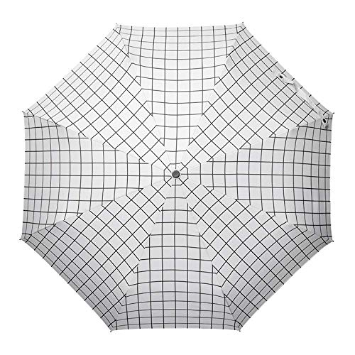 Preisvergleich Produktbild Chuihui Regenschirm, Regen und Regen Regenschirm, Folding Automatische Regenschirm, Schwarz Kunststoff Sonnenschirm, Sonnenschirm Einfach zu Hause zu tragen