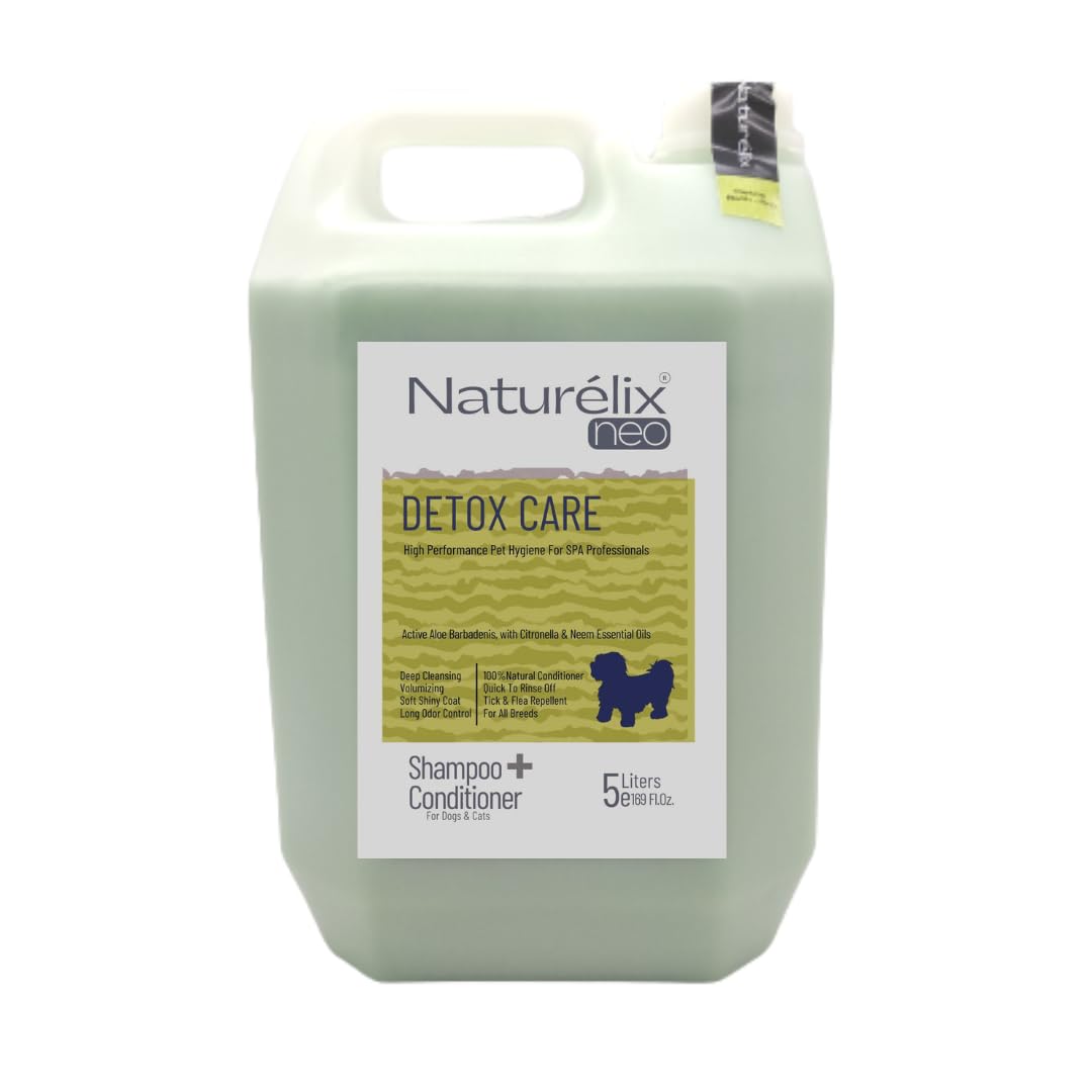 Naturelix Neo Detox Care-Dog Shampoo Conditioner for Dog Groomers- 5 litres Bulk Pack (B0BD2KYWN6) Amazon Price History, Amazon Price Tracker