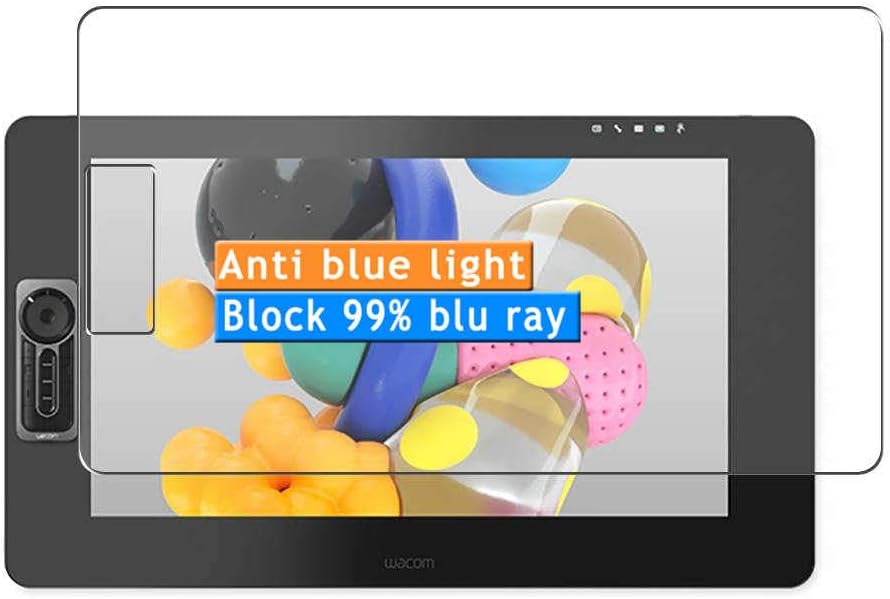 2-Pack Anti Blue Light Screen Protector, compatible with Wacom Cintiq Pro 24 DTK-2420 / K0 23.6" TPU Film Protectors Sticker [ Not Tempered Glass ]