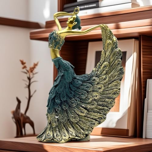 Statue décorative paon AMITD objet design pour meuble salon et bureau - 5