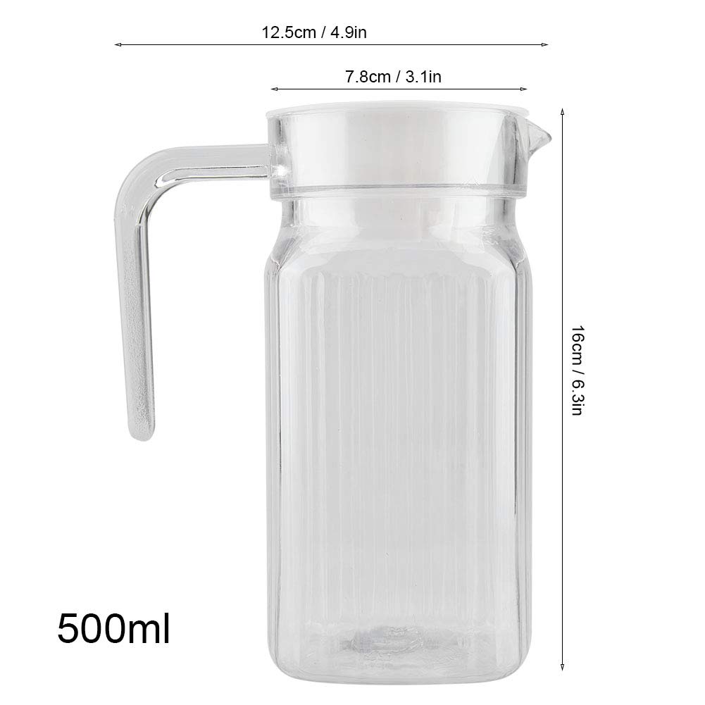Alvinlite Brocca in plastica Trasparente, infrangibile, Ideale per tè Freddo, Sangria, Limonata e Altro Bollitore