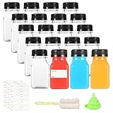 saftflaschen kaufen wien BREITE ANWENDUNG - Transparente Plastikflasche kann zur Aufbewahrung von Saft, Milch, Kaffee, Smoothies, Milchshakes, Wasser, Öl und anderen Flüssigkeiten sowie zur Aufbewahrung von Küchengewürzen verwendet werden.
