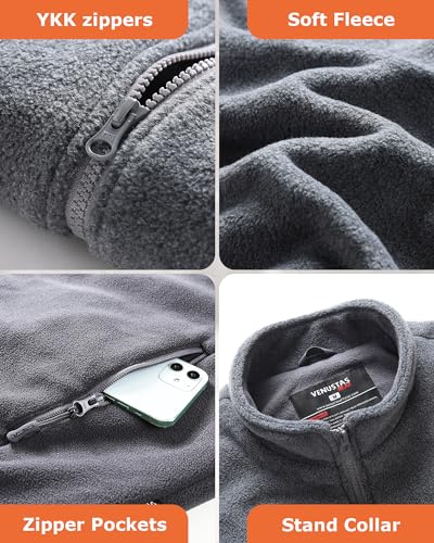 Venustas Women's Fleece Heated Jacket (Grey，S) and an Extra 7200mAh Battery Pack4