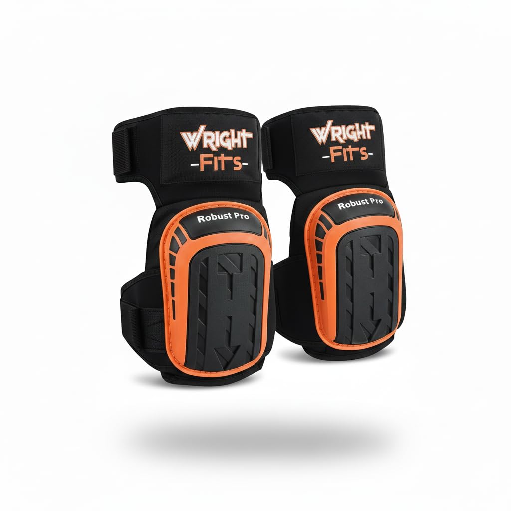 Professional Gel Work Knee Pads – Heavy Duty Knee Protectors & knee support with High-Density Foam, Adjustable Anti-Slip Strong Straps for Work, Construction, Flooring, Gardening & Skating