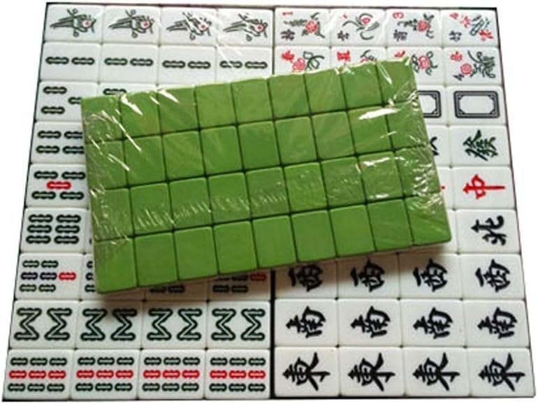 Ensemble de jeu de Mahjong portable et jeu de cartes Mahjong chinois pour table de voyage