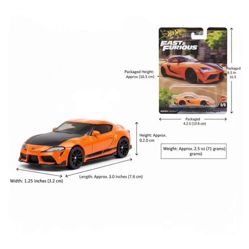 Hot Wheels Fast & Furious Premium Die-Cast Car, 1:64 Scale