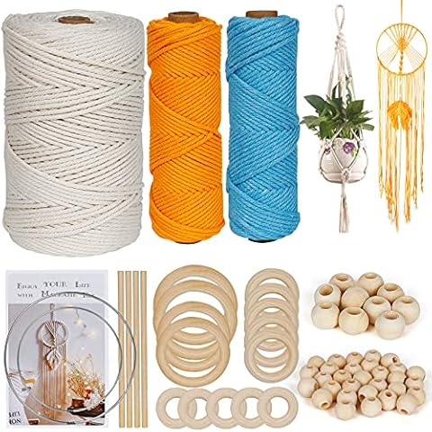 Kit de Manualidades Hilo macramé de UHAPEER Cover