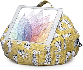 iBeani iPad & Tablet Stand / Bean Bag Cushion Holder for All Devices / Any Angle on Any Surface - Blue Denim