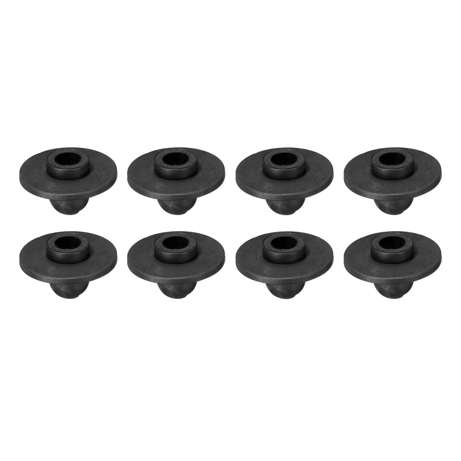 PATIKIL 8 Pack Camping Stuhl Fuß 13mm Schlauch Durchmesser Abnehmbar Rutschfest Hockerfüße Ersatz für Wandern Draußen Schwarz