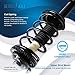 Detroit Axle - 2pc Rear Struts for 98-02 Subaru Forester, 2 Struts w/Coil Spring Assembly 1998 1999 2000 2001 2002 Replacement Suspension Quick Install Ready Struts Shocks Assembly