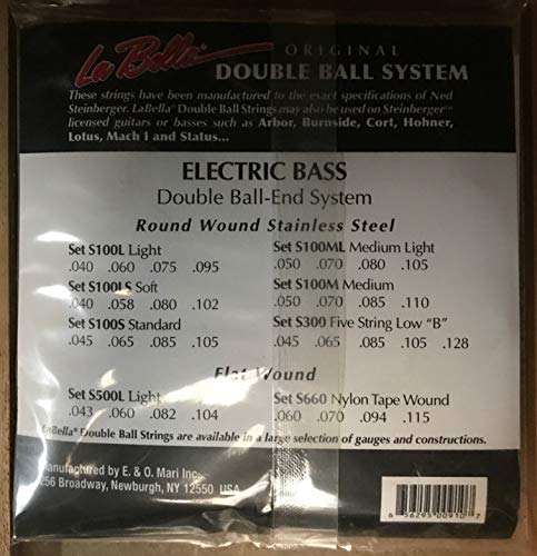 Labella S300 Jeu de Cordes à double boule pour Guitare Basse 45/128 Regular - Les Beatles, Paul McCartney, John Lennon, RIngo Starr, George Harrison Labella S300 Jeu de Cordes à double boule pour Guitare Basse 45/128 Regular – Image 3