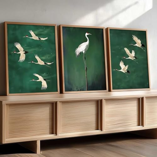 Image of kotart Home Decor Nature Art Painting Decorative Wall Art | Poster With Frame For Living Room Bed Room Hotel Wall Decor Digital Reprint Set of 3 (35x37 Inch)