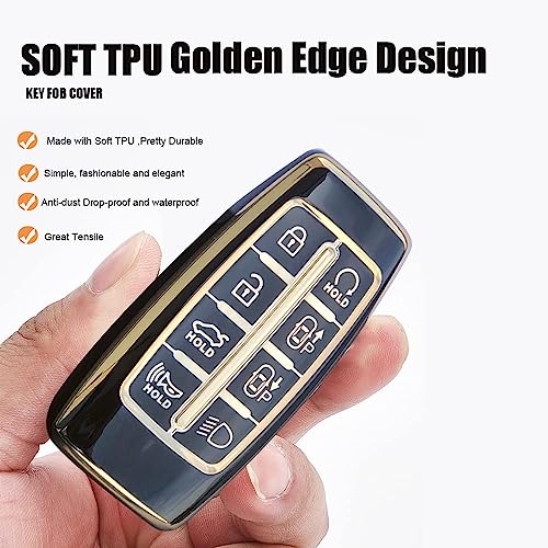 Coque de clé Genesis G80 GV80 G70 8 boutons protection télécommande - 5