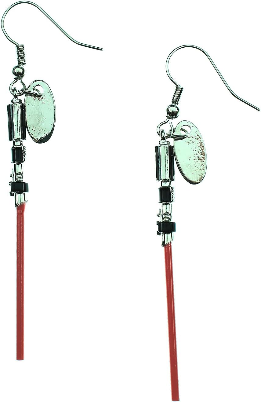Star Wars Red Lightsaber Earrings