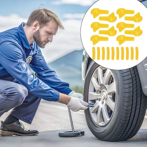 Image of Joyzan Tire Demount Head, Tyre Changer Bead Insert Set Rim Breaker Mount Machine Wheel Side Protector Front Rear Guard Duckhead Kit Replacement Adapters Car Duck Repair Nylon Plastic Accessories 20Pcs